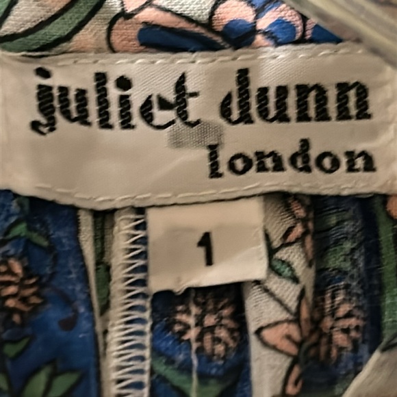 Juliet Dunn London Dress 100% Cotton Size 1 - Picture 4 of 6
